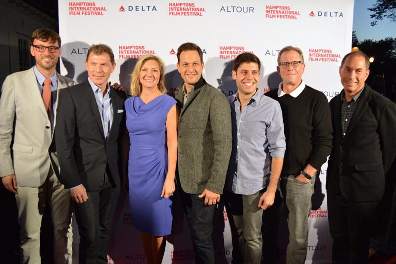 HIFF Artistic Director David Nugent, Bobby Flay, executive director Anne Chaisson, juror and "The Good Wife" actor Josh Charles, juror and producer Michael H. Weber, juror and New York Film Critics Chairman Marshall Fine, Chairman Stuart Match Suna