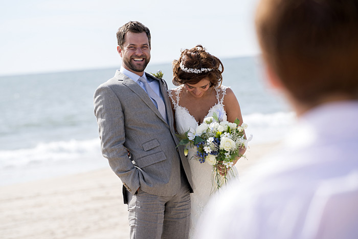 Joshua Jackson as Cole with Luisa on their wedding day