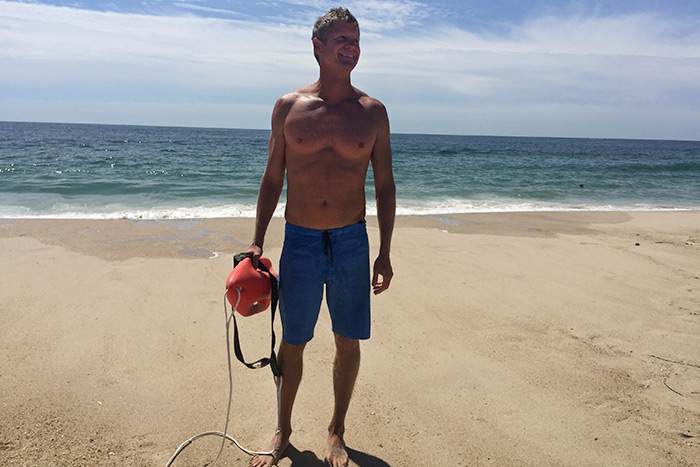 David Nichols at Coopers Beach