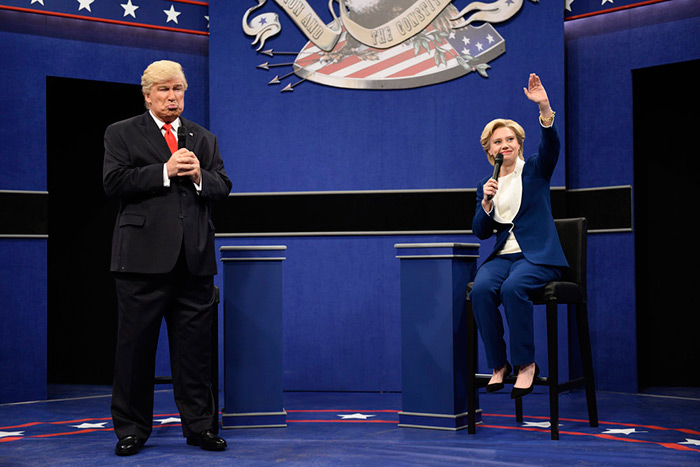 Alec Baldwin and Kate McKinnon on SNL