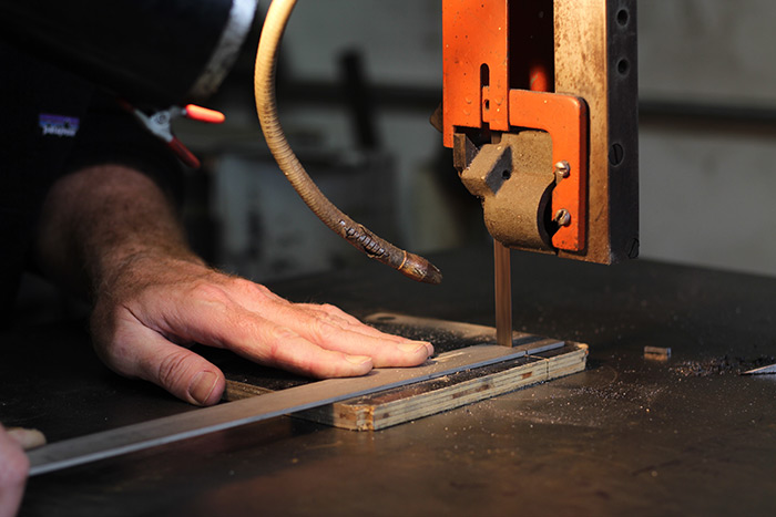 Working in James Demartis' shop