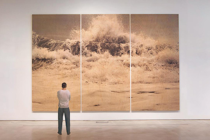 Clifford Ross, "Wave LIV (Wood)"
