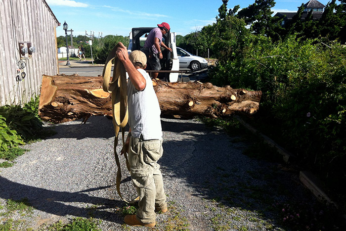 Moving a large log