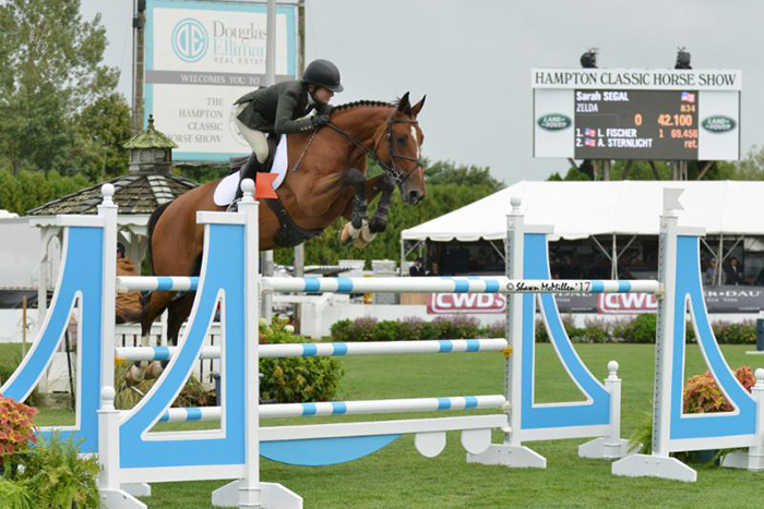 Sarah Segal won the Wölffer Estate Open Jumper