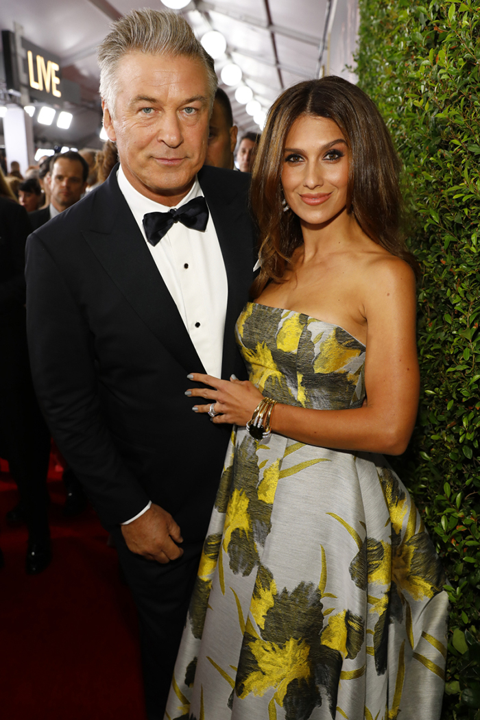 Alec and Hilaria Baldwin at the 2017 Emmys