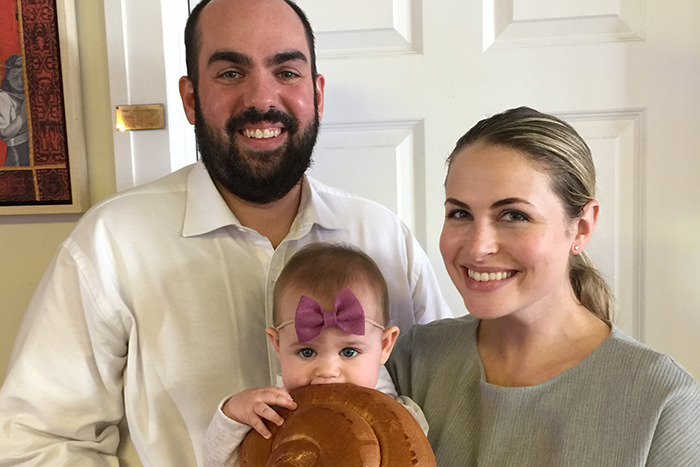 Temple Adas Israel Rabbi Daniel Geffen and his family