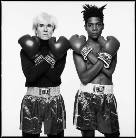 Warhol and Basquiat by Michael Halsband