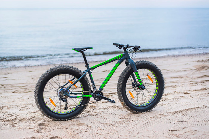 Sweet fat bike on the beach