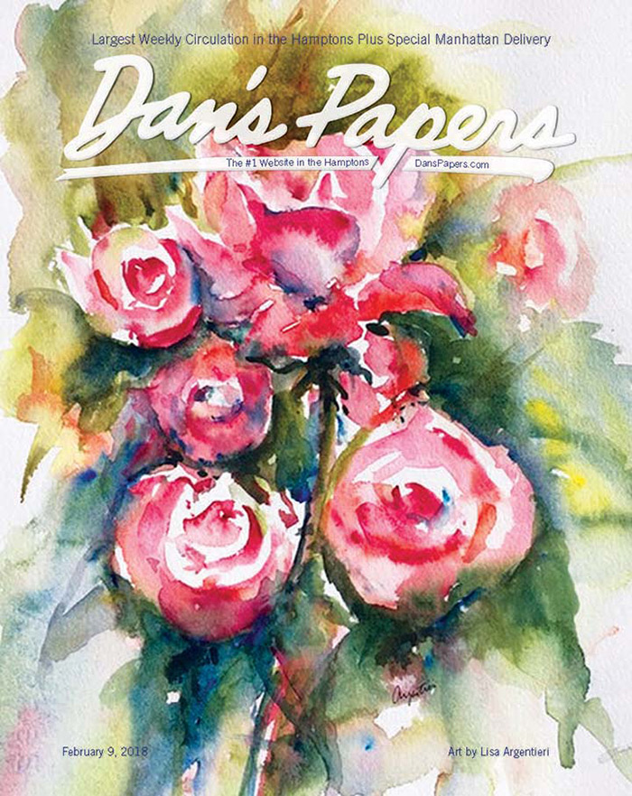 February 9, 2018 Dan's Papers cover art by Lisa Argentieri
