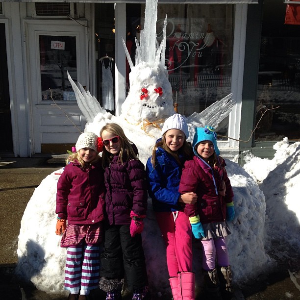 Mackenzie and Piper Morgan, Lilly and Stallard Babcock with "Ms. Harborfrost"