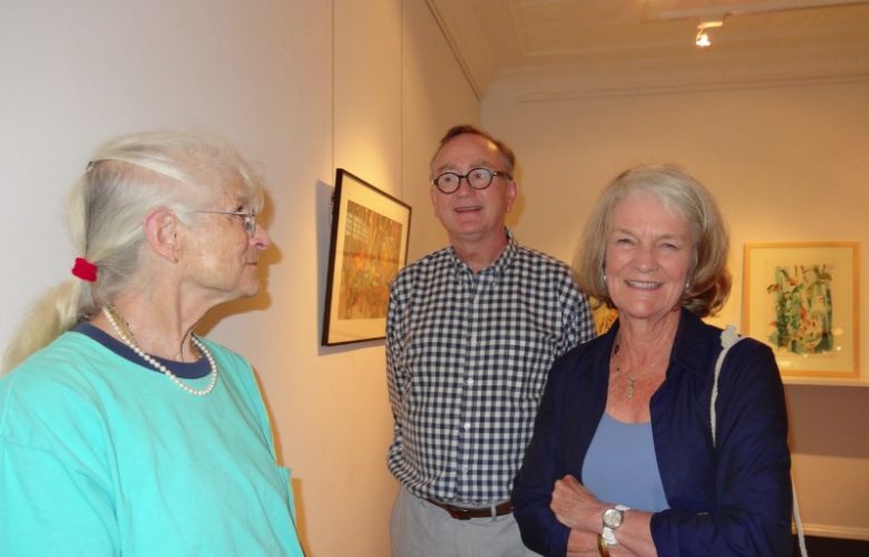 Artist Dinah Maxwell Smith, architect Jeff Gibbons and artist Louise P. Sloane