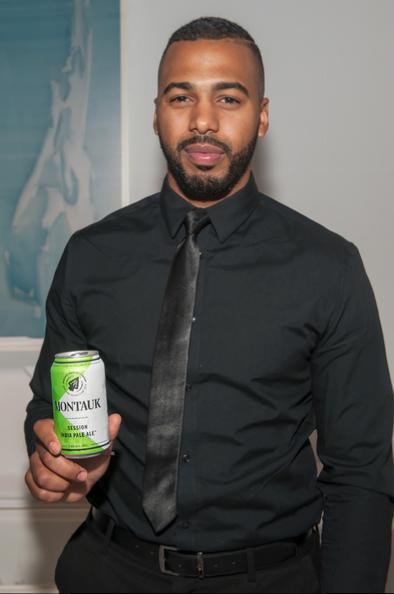 Edward Hernandez manning the Montauk Brewing Company station.