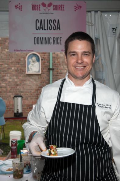 Chef Dominic Rice of the restaurant Calissa prepared octopus on crispy pita chips