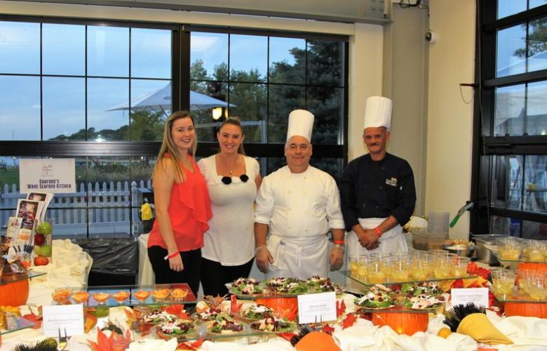 Danford's Wave Seafood Kitchen Kristen Link, Stephanie Kennelly, Chef Ameri Aravdo, Chef Martin Frias