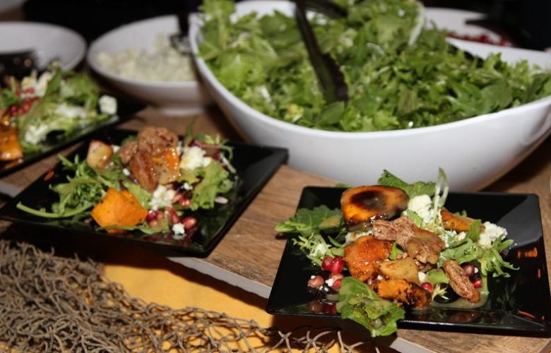 St. Charles Hospital served a delicious sweet potato and pear salad with maple vinaigrette