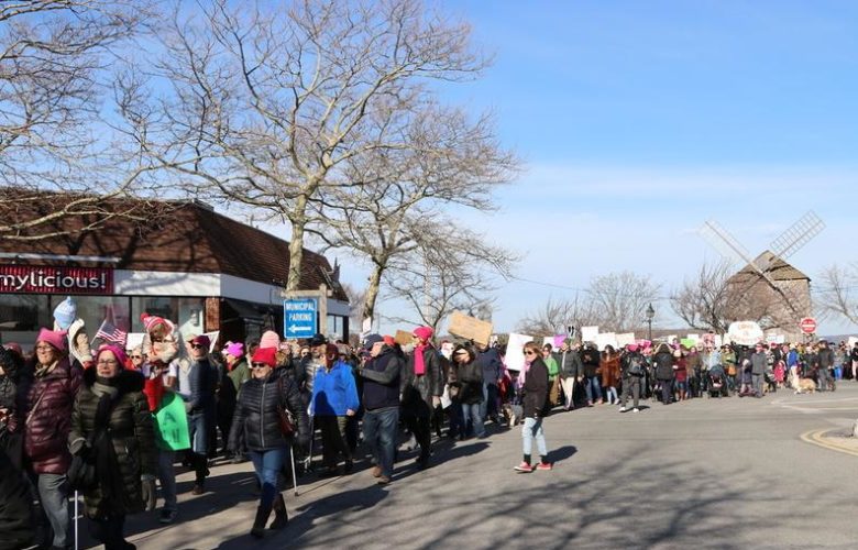 Marching down Main Street