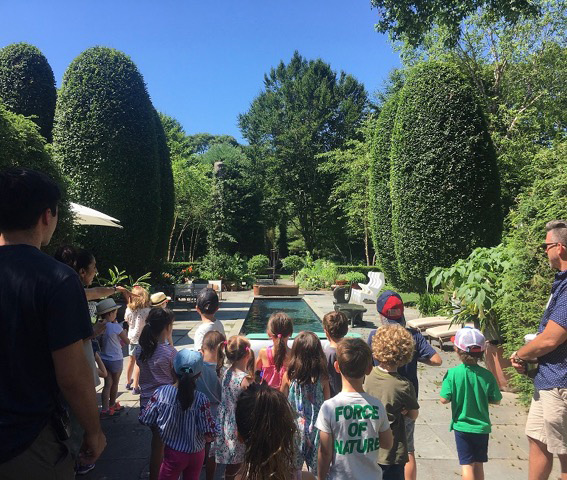 Shine campers gathered at LongHouse Reserve