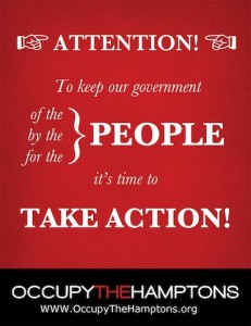 Occupy the Hamptons Poster