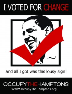 Barack Obama Poster Occupy the Hamptons
