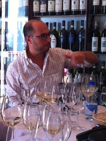 Filippo Bartolotta, Italian Wine Expert, Tasting In At The Wine Museum in San Gimigiano