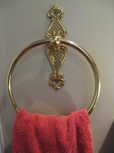 Gold Towel Ring