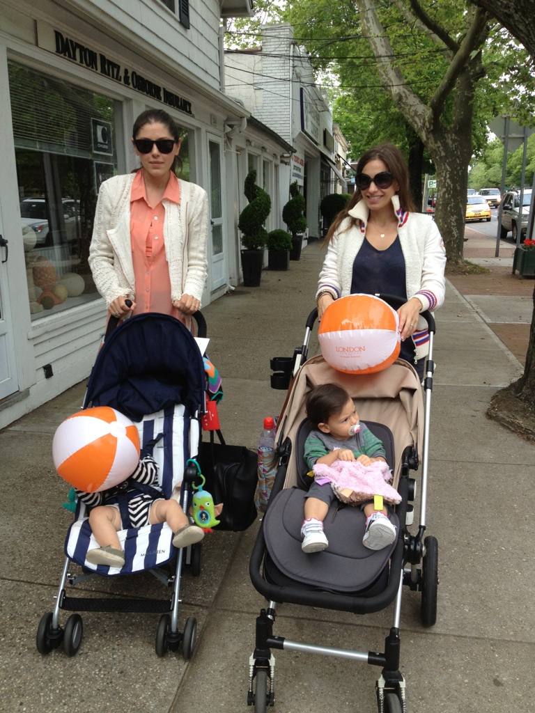Two mom's and their London Jewlers Beach Balls
