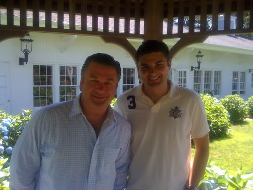 Alec Baldwin, David Rattiner in the Hamptons