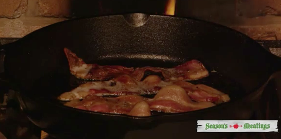 Bacon Yule Log Video Still