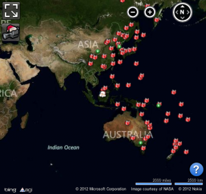 NORAD Santa Tracker Map Image