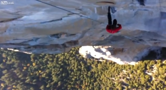 Huge Porch Swing Fall from Top of El Capitan in Yosemite National Park