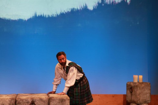 Dan Stearns as Macduff - Gorgeous set by Brian Leaver and Costumes by Yuka Silvera