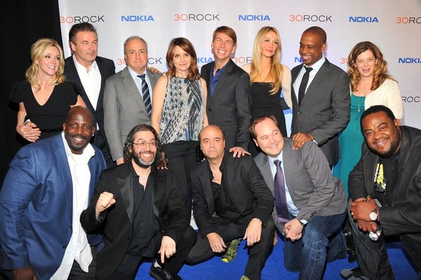 The cast of "30 Rock" at their wrap party last month