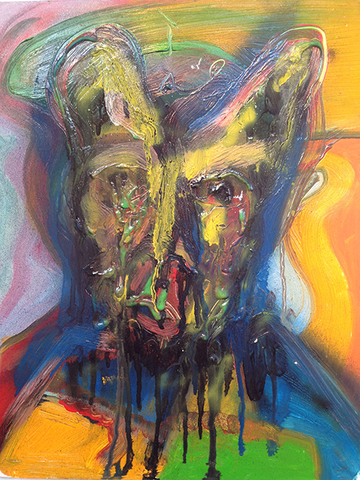 Amagansett Armageddon Frank painting by Alexander McCue "Frank" painting by Alexander McCue at Neoteric Fine Art
