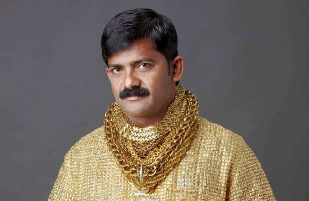 Datta Phuge and his gold shirt