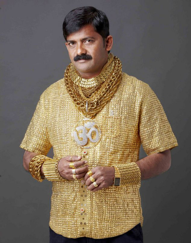 Datta Phuge, gold shirt wearing guy