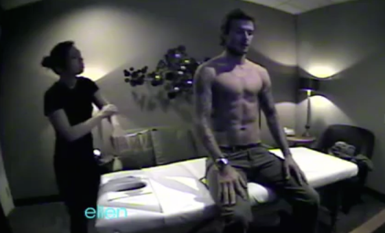 David Beckham on Ellen video still