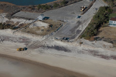 Aerial of Flying Point Beach taken December 28, 2012