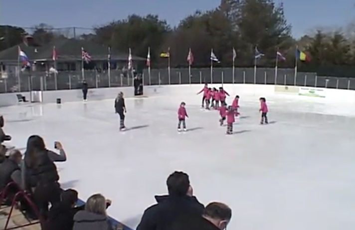 Junior Figure Skating Exhibition video still shot at Buckskill Winter Club in East Hampton in 2011