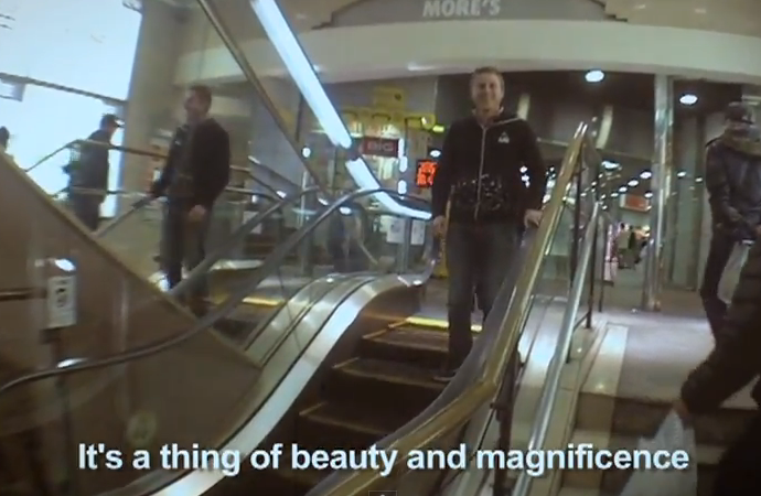 World's Shortest Escalator video still for Daily Viral