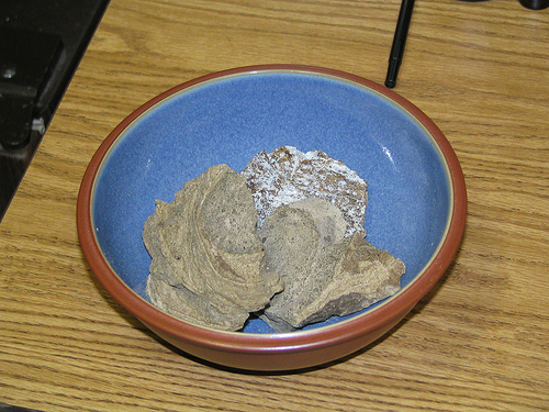 Ambergris in a bowl