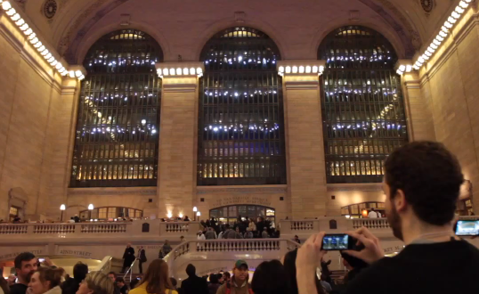 Grand Central Lights Improv Everywhere video still for Daily Viral