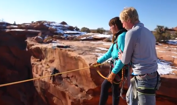 Girlfriend off cliff