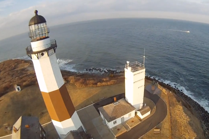 Montauk Lighthouse from the sky