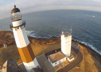 Montauk Lighthouse from the sky