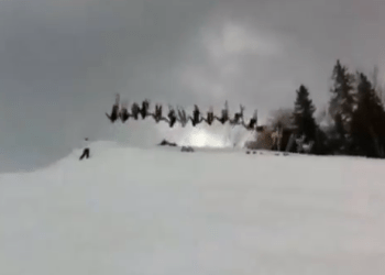 30 skier backflip