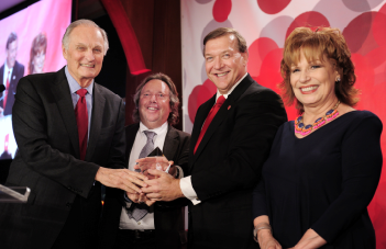 Alan Alda, Richard L. Gelfond, Samuel L. Stanley Jr., M.D., Joy Behar