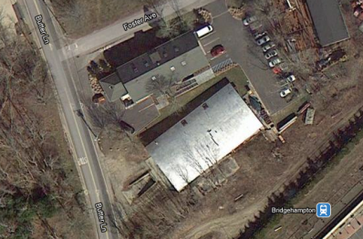 Butter Lane Barn 2 aerial Aerial of Société du Vin barn at 84 Butter Lane