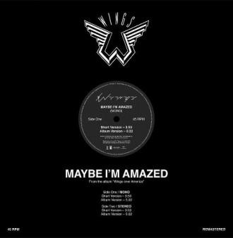 Maybe I'm Amazed 12-inch vinyl Maybe I'm Amazed 12-inch vinyl