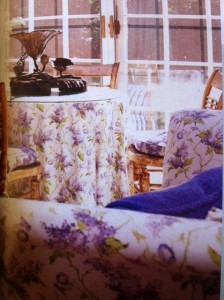 helen lind lilac pattern on armchair helen lind lilac pattern on armchair