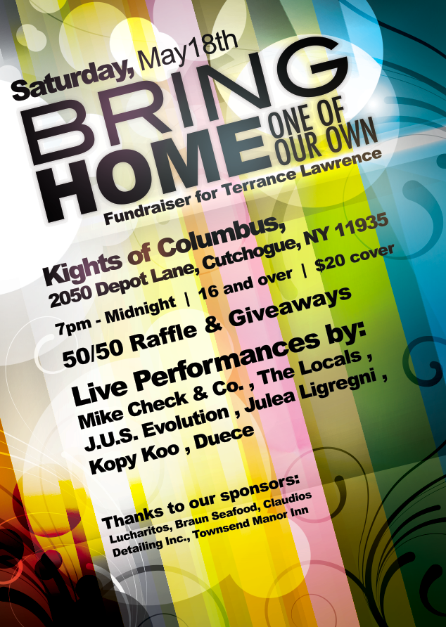 Mike Check Bring Home One of Our Own flyer